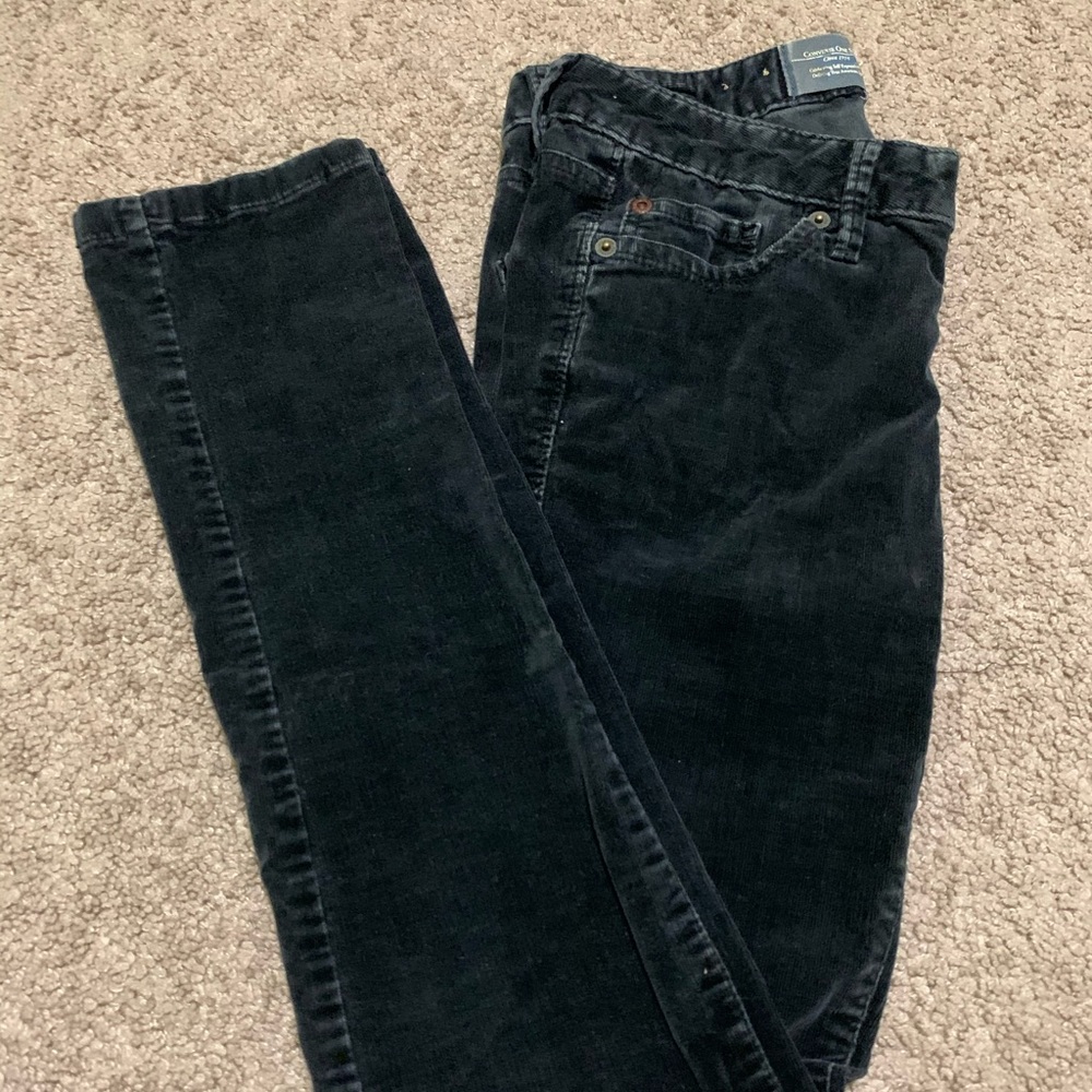 Black Skinny Corduroy Pants